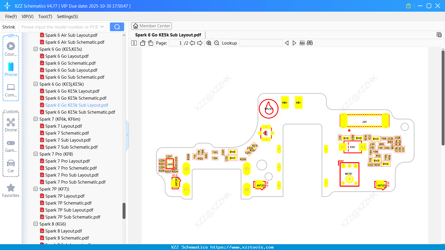 Tecno Spark 6 Go KE5k Sub Layout